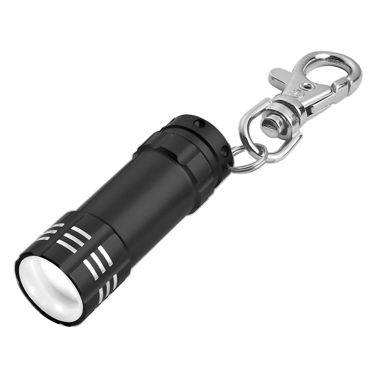 2503 - Mini Linterna LED de Aluminio con Clip para Llaves 2 en 1