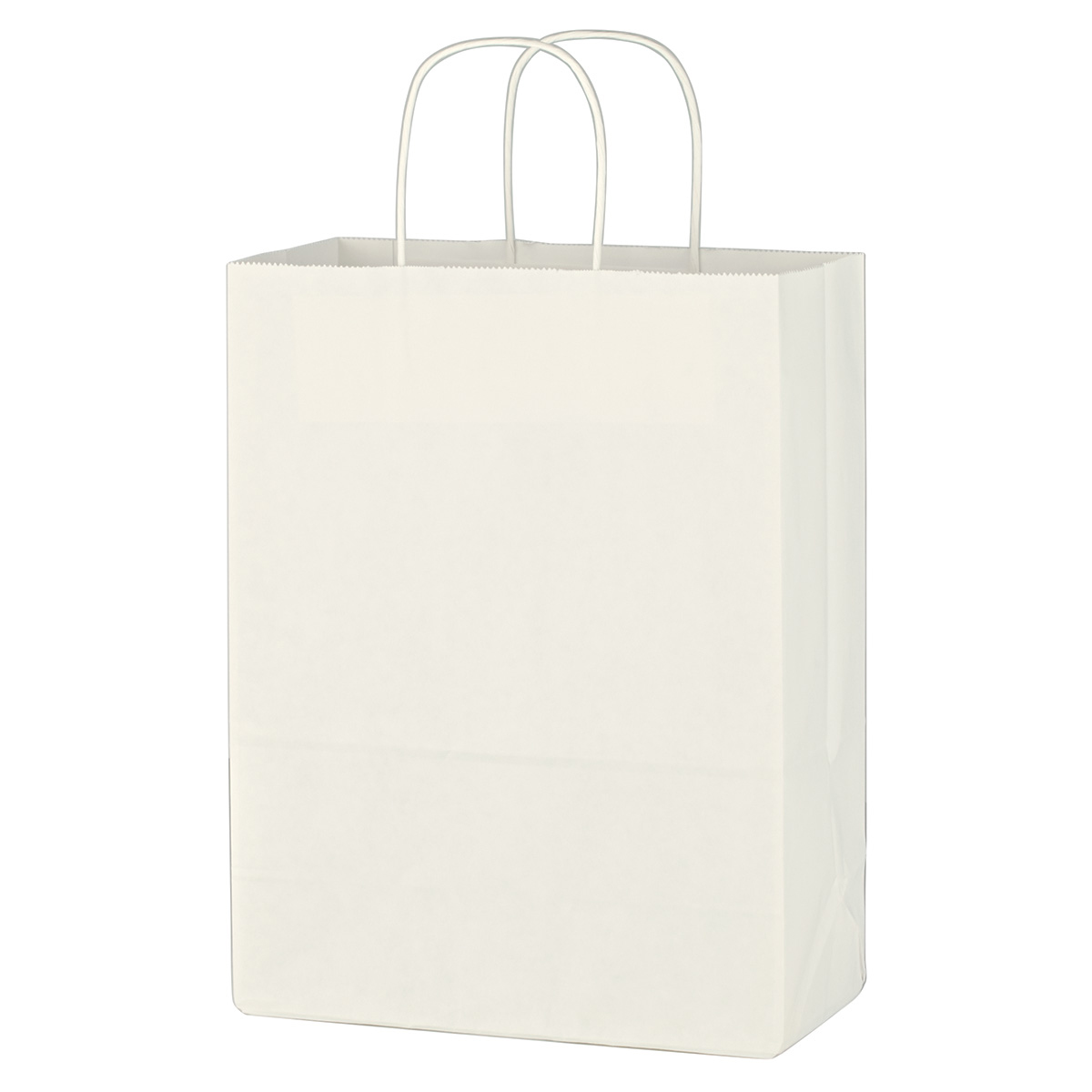 3912 - Bolsa de Papel Kraft Color Blanco para Compras 10" x 13"
