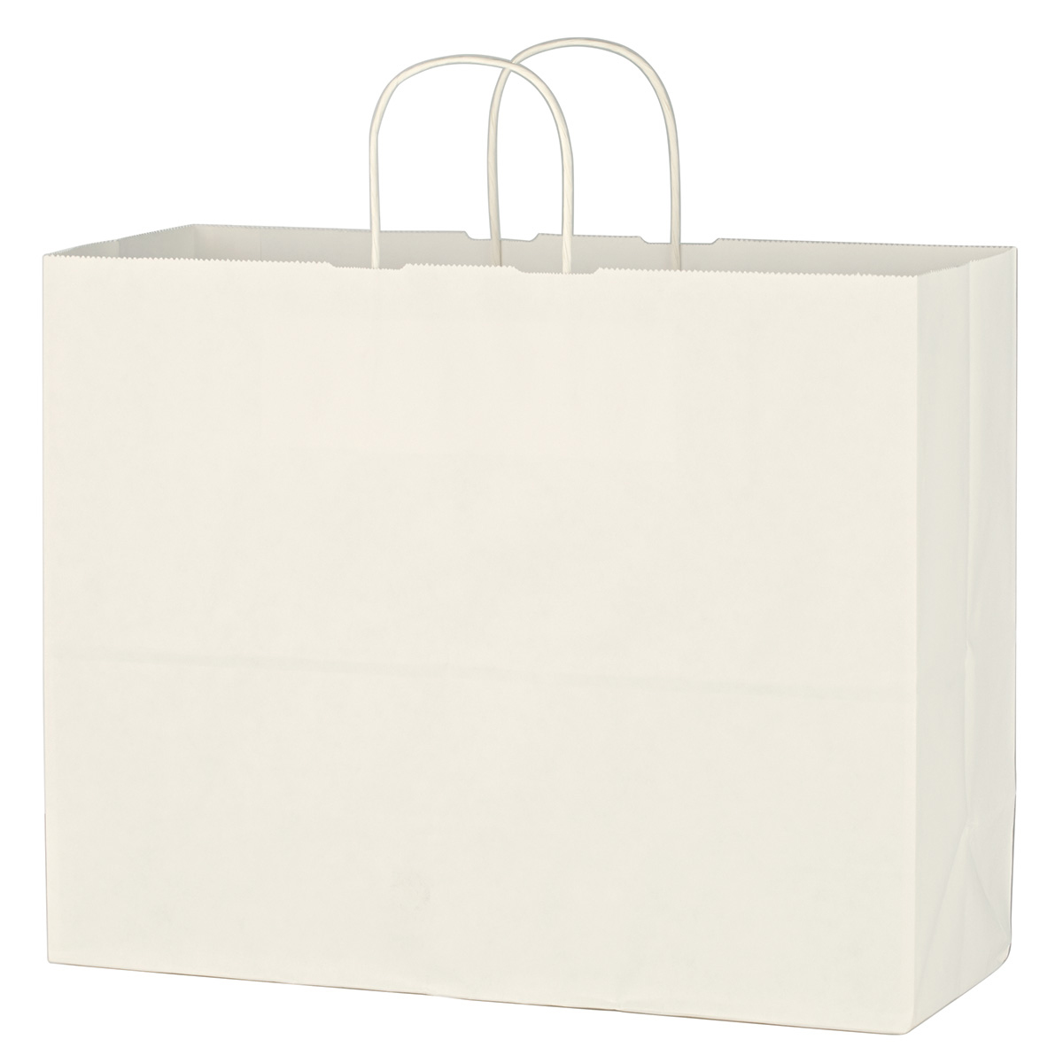 3913 - Bolsa de Papel Kraft Color Blanco para Compras 16" x 12-1/2"