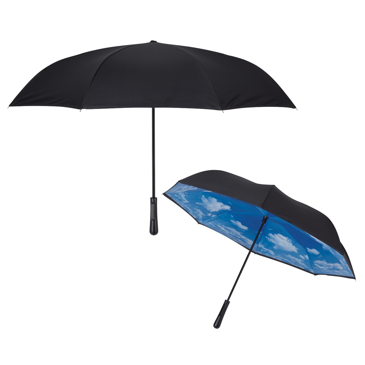 4046 - Paraguas Invertido con Apertura Manual de Tela Pongee 48"