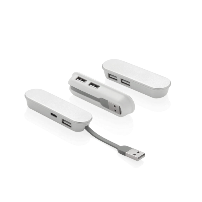 C05-0176 - Hub USB Portátil XDDESIGN® de Aluminio y PP
