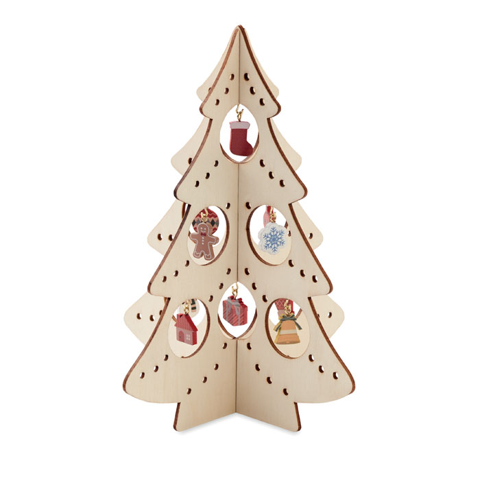 CX1510 - Decoración madera árbol Navidad