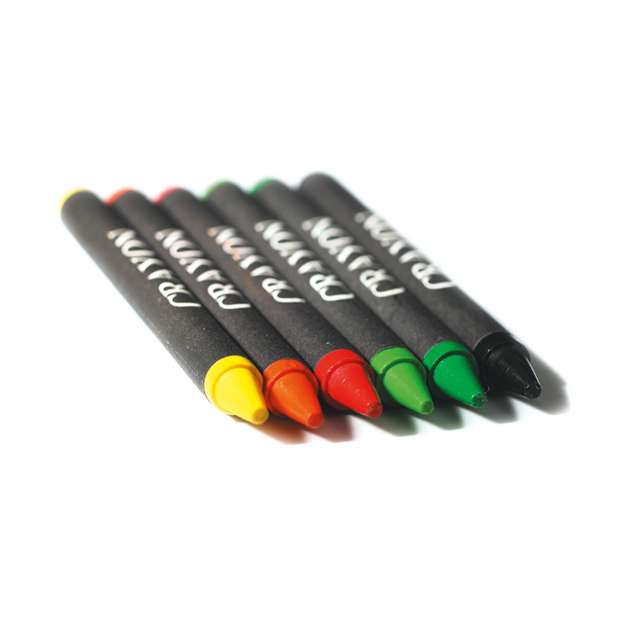 IT2172 - Set de 6 Crayones de Cera  en Caja de Cartón Natural