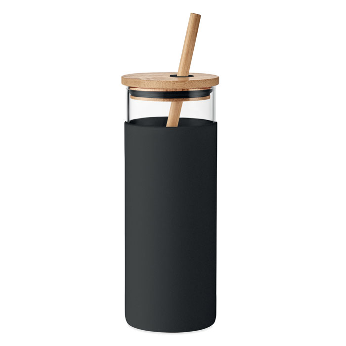 MO6352 - Vaso de 450 ml con tapa bambú