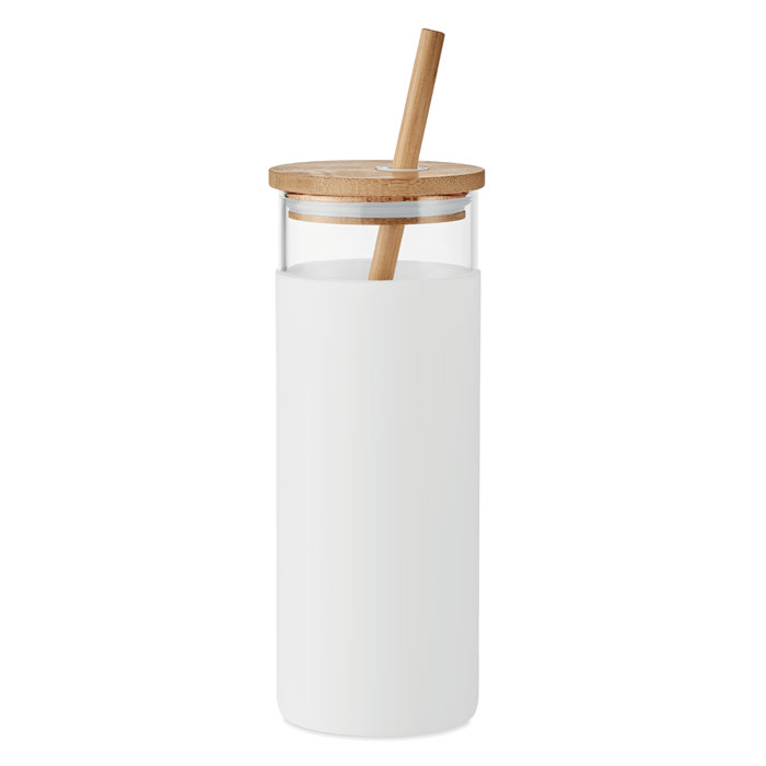 MO6352 - Vaso de 450 ml con tapa bambú