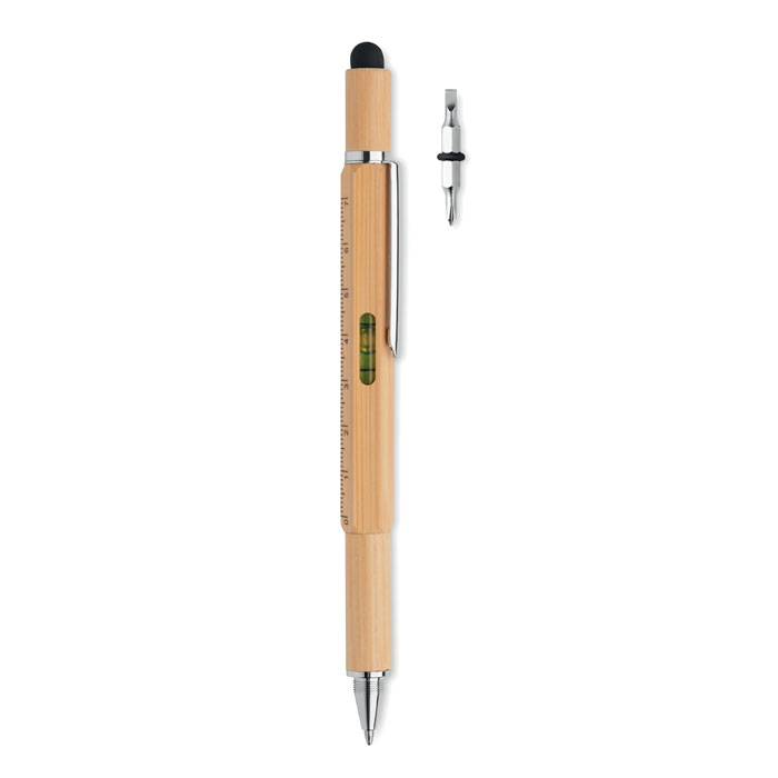 MO6559 - Bolígrafo bambú nivel