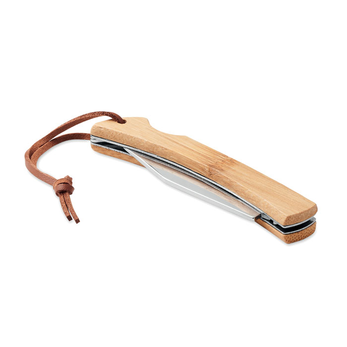 MO6623 - Cuchillo plegable de bambú