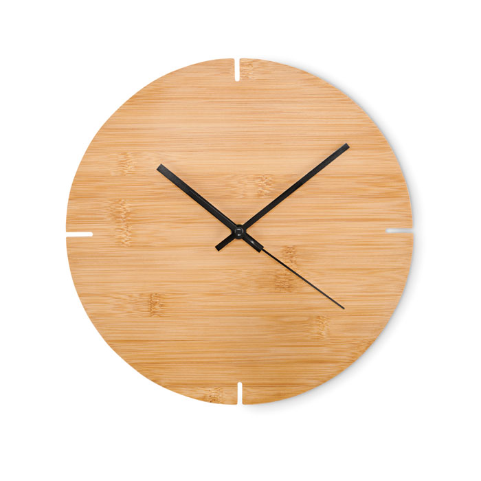 MO6792 - Reloj redondo pared de bambú