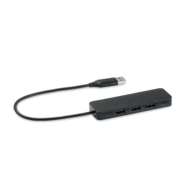 MO6811 - Hub USB-C de 4 puertos