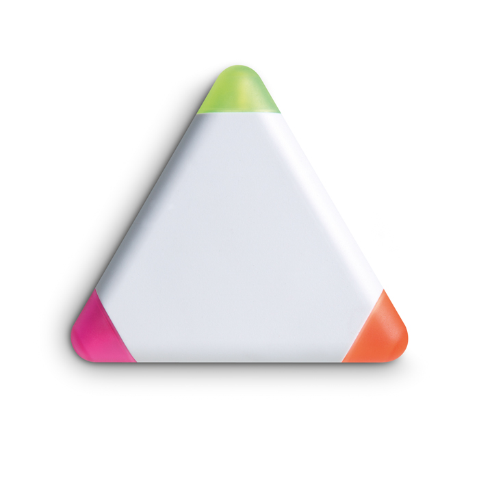 MO7818 - Marcatextos de ABS en Forma Triangular de 3 Colores