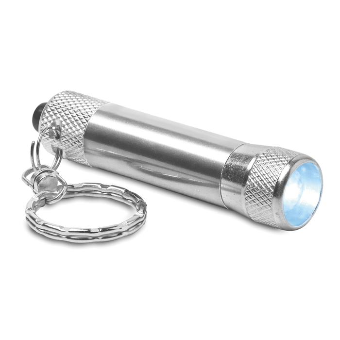MO8622 - Mini Linterna LED de Aluminio con Llavero