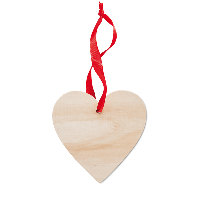 MO9376 - Colgador Decorativo en Forma de Corazón de Madera