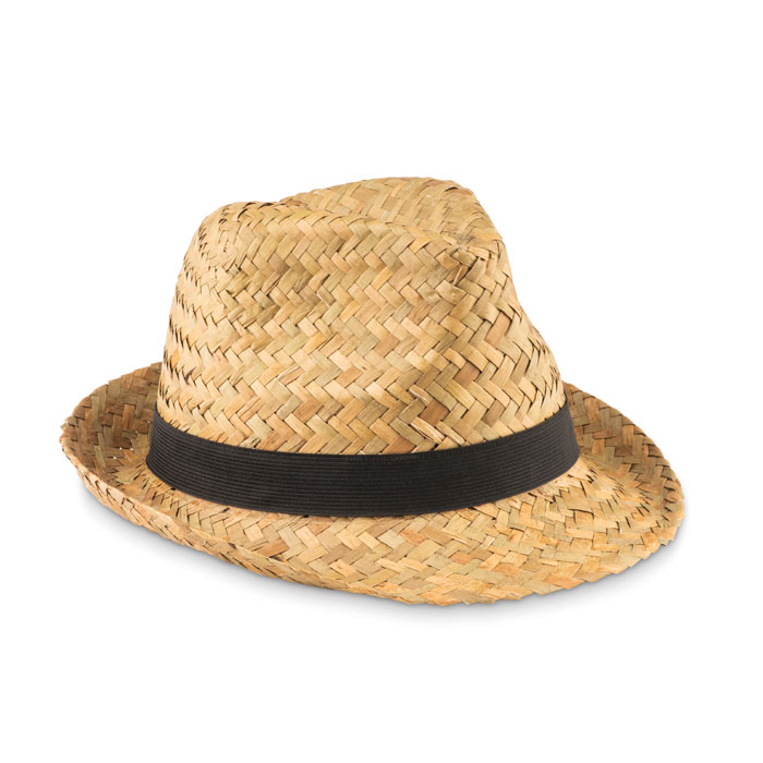MO9844 - Sombrero de Paja Natural con Banda de PL/PES